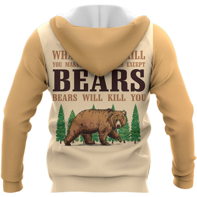 Look A Menu - Camping Bear NNKQ303A-Apparel-NNK-Hoodie-S-Vibe Cosy™