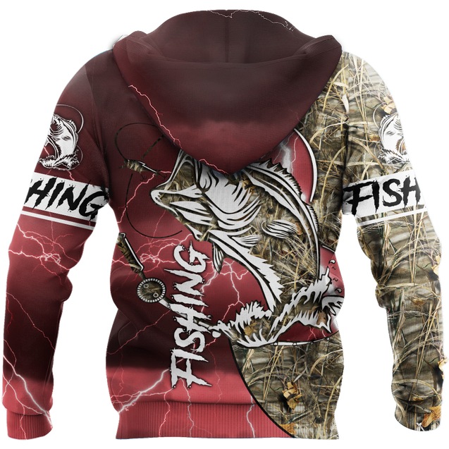 HC Bass fishing Sport - Red version TR121101 - Amaze Style™-Apparel