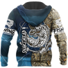 Snakehead Fishing Blue camo Women's Men's clothing TR161202 - Amaze Style™-Apparel