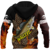 Walleye Fishing with morels mushrooms 3D all over printing shirts for men and women TR250201 - Amaze Style™-Apparel