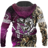 Red fishing all over printed hoodie T-shirt for men and women purple color TR231201 - Amaze Style™-Apparel