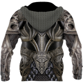 3D Printed Hoodie Chainmail Knight Armor Clothes JJ060304-Apparel-MP-Hoodie-S-Vibe Cosy™