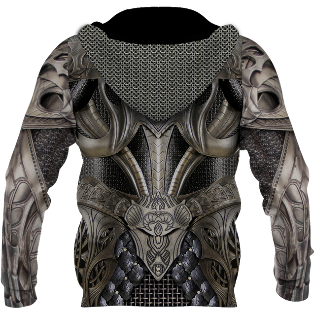 3D Printed Hoodie Chainmail Knight Armor Clothes JJ060304-Apparel-MP-Hoodie-S-Vibe Cosy™