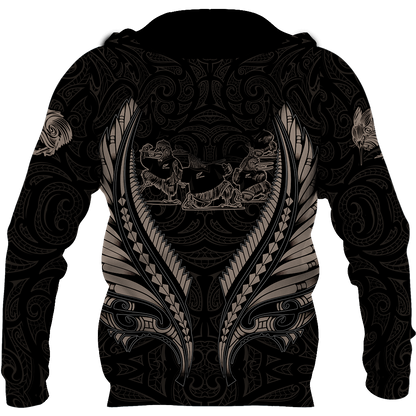 Aotearoa's Love Is Too Big In Me Hoodie Silver Fern Patterns Maori JJ241201 PL-Apparel-PL8386-Hoodie-S-Vibe Cosy™