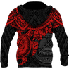 American Samoa Polynesian Hoodie Red Turtle JJ300102 PL-Apparel-PL8386-Hoodie-S-Vibe Cosy™
