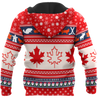 Christmas CANADA Maple Leaf Pi181001-Apparel-NNK-Zipped Hoodie-S-Vibe Cosy™