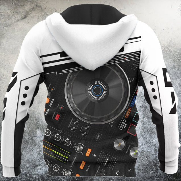 DJ player music 3d hoodie, t-shirt, sweatshirt for men and women HG HAC41201-Apparel-HG-Zip hoodie-S-Vibe Cosy™