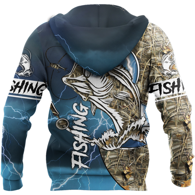 HC Bass fishing Sport - Blue version TR121102 - Amaze Style™-Apparel