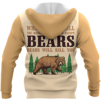 Not All Who Wander Are Lost- Camping Bear NNKQ301A-Apparel-NNK-Hoodie-S-Vibe Cosy™