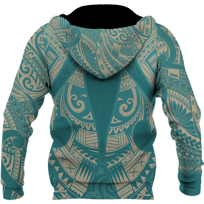 New Zealand Maori Hoodie, Hei Matau Tattoo Pullover Hoodie PL JJ150103-Apparel-PL8386-Hoodie-S-Vibe Cosy™