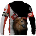 Love Horse 3D All over print for Men and Women shirt JJ040202-Apparel-NNK-Hoodie-S-Vibe Cosy™
