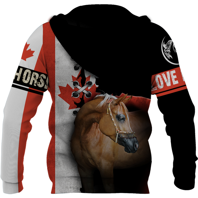 Love Horse 3D All over print for Men and Women shirt JJ040202-Apparel-NNK-Hoodie-S-Vibe Cosy™