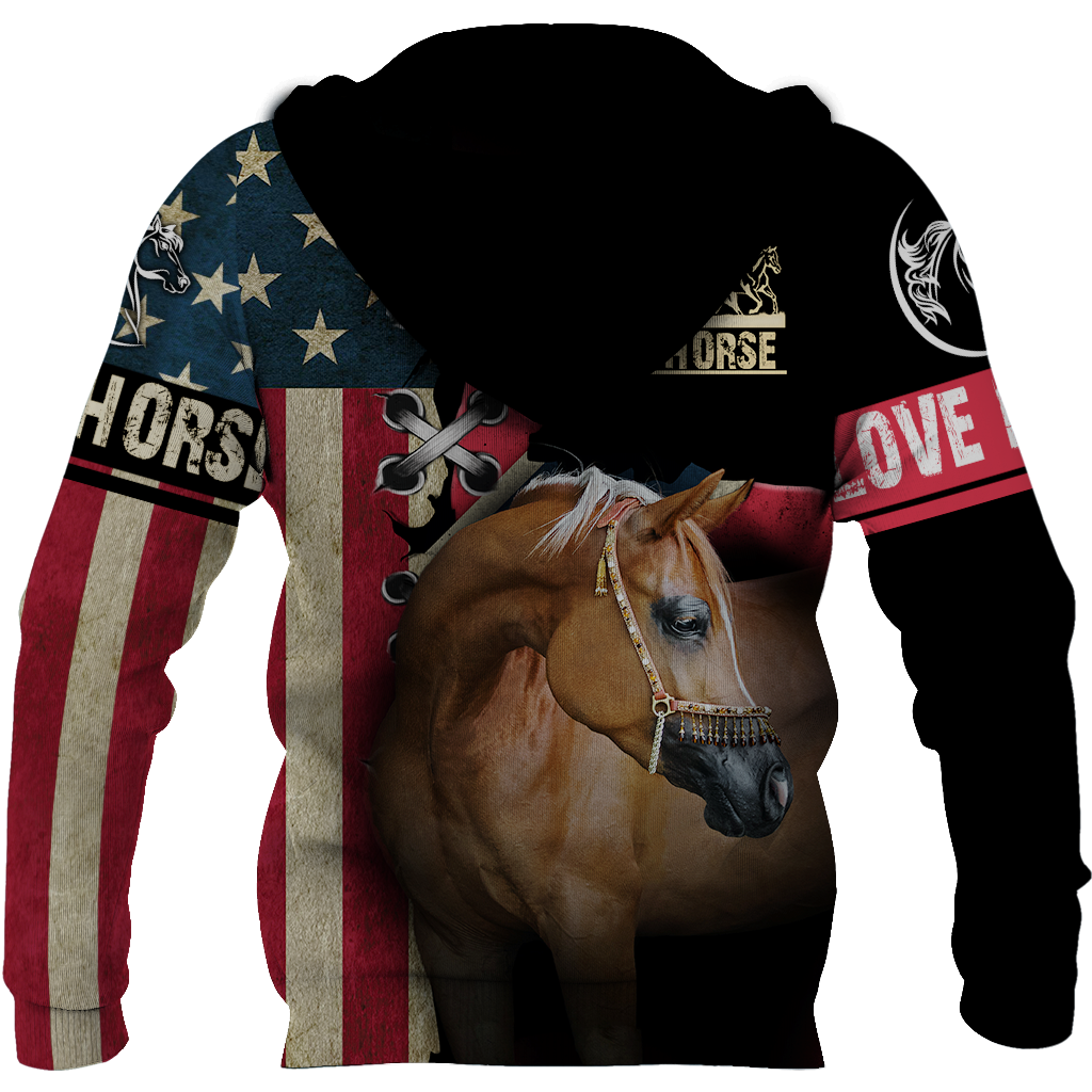 Love Horse shirt flag design Daily Fashion - Winter Set for Men and Women JJ271203-Apparel-TA-Hoodie-S-Vibe Cosy™