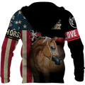 Love Horse shirt flag design Daily Fashion - Winter Set for Men and Women JJ271203-Apparel-TA-Hoodie-S-Vibe Cosy™