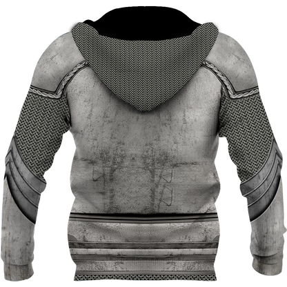 Knight Templar 3D All Over Printed Hoodie Chainmail JJ260201-Apparel-MP-Hoodie-S-Vibe Cosy™
