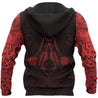 Vikings - The Raven Red of Odin Tattoo-Apparel-HP Arts-Hoodie-S-Vibe Cosy™