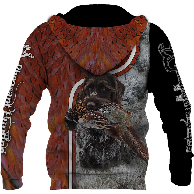 Pheasant Hunting Wirehaired Pointing Griffon 3D All Over Printed Shirts For Men And Women JJ170103-Apparel-MP-Hoodie-S-Vibe Cosy™