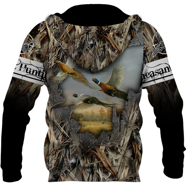 Pheasant Hunting 3D All Over Printed Shirts For Men And Women JJ170101-Apparel-MP-Hoodie-S-Vibe Cosy™