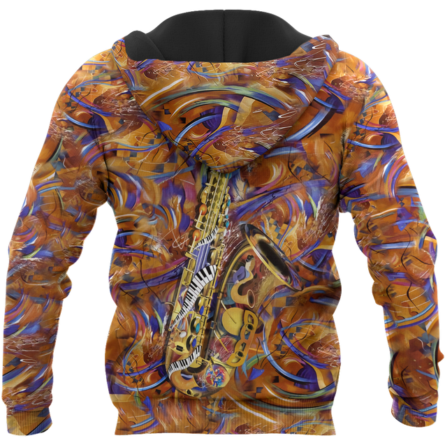 Saxophone music 3d hoodie shirt for men and women HG1144-Apparel-HG-Zip hoodie-S-Vibe Cosy™