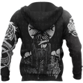 3D All Over Printed Viking Warrior Hoodie-Apparel-HP Arts-ZIPPED HOODIE-S-Vibe Cosy™