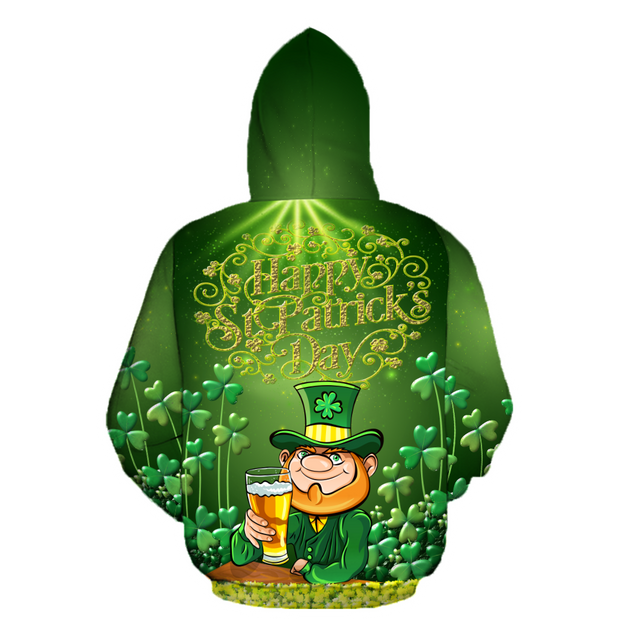 Happy St Patrick's Day Irish Hoodie T-Shirt Sweatshirt for Men and Women Pi170205-Apparel-NM-Hoodie-S-Vibe Cosy™