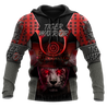 3D Tiger Samurai Warrior Custom Name Hoodie Shirt for Men and Women