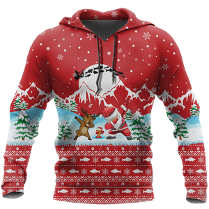 HC Christmas Santa Fishing YOLO - Red TR131101 - Amaze Style™-Apparel