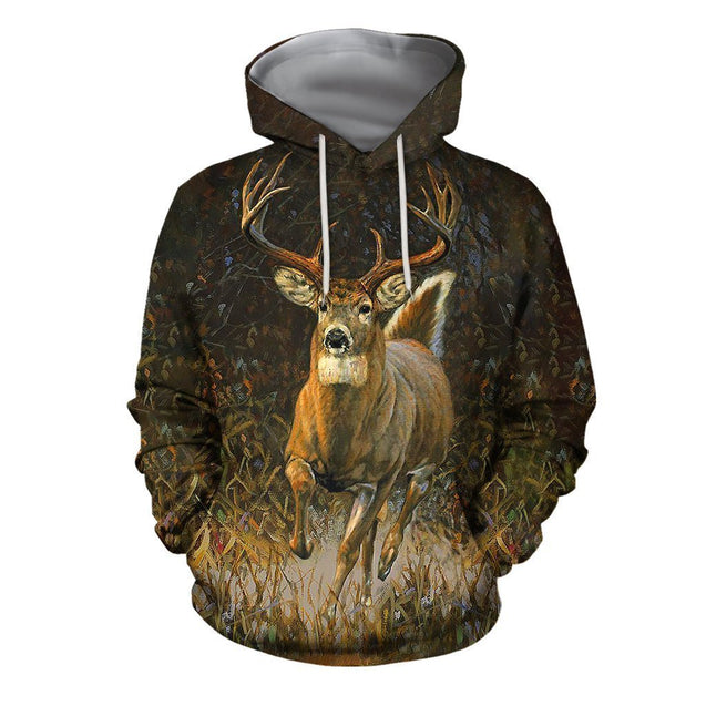 3D All Over Printed White-tailed deer Clothes-Apparel-HP Arts-Hoodie-S-Vibe Cosy™