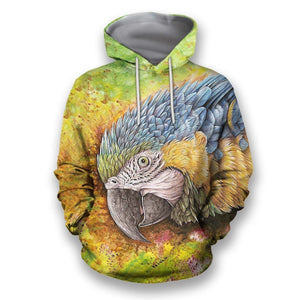 All Over Printed Parrots Shirts H402-Apparel-HbArts-Hoodies-S-Vibe Cosy™