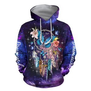 3D All Over Print Dreamcatcher Butterfly Art Hoodie-Apparel-TA-Hoodie-S-Vibe Cosy™