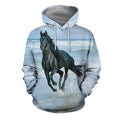 3D All Over Printed Horse Black Shirts And Shorts-Apparel-HP Arts-Hoodie-S-Vibe Cosy™