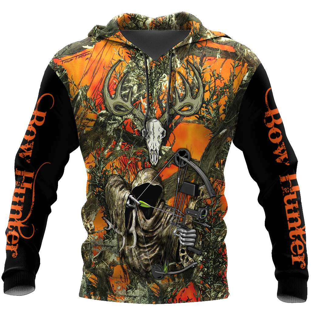 3D All Over Printed Grim Reaper Bow Hunter Camo-Apparel-HP Arts-Hoodie-S-Vibe Cosy™