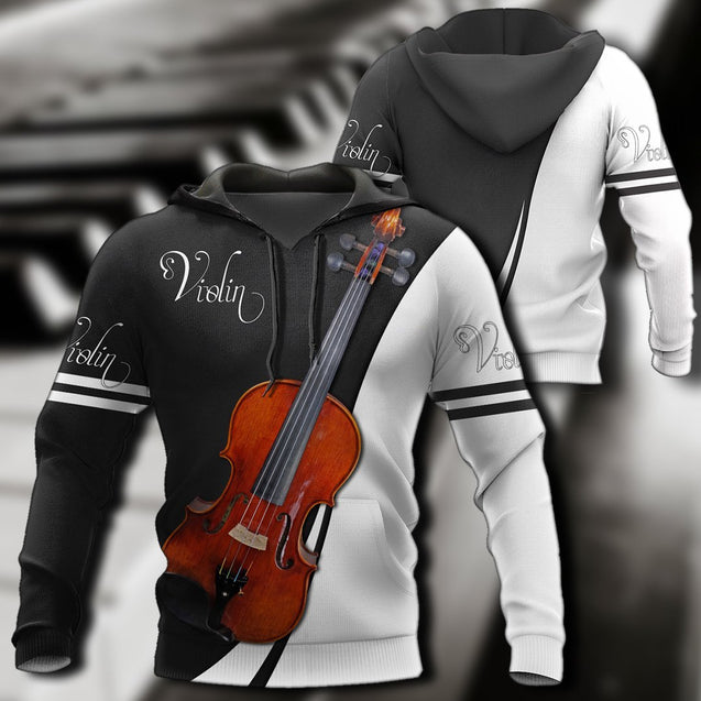 Violin music 3d hoodie shirt for men and women HG HAC16121-Apparel-HG-Zip hoodie-S-Vibe Cosy™