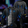 Piano keyboard 3d music hoodie, shirt for men and women HG HAC281101-Apparel-HG-Zip hoodie-S-Vibe Cosy™