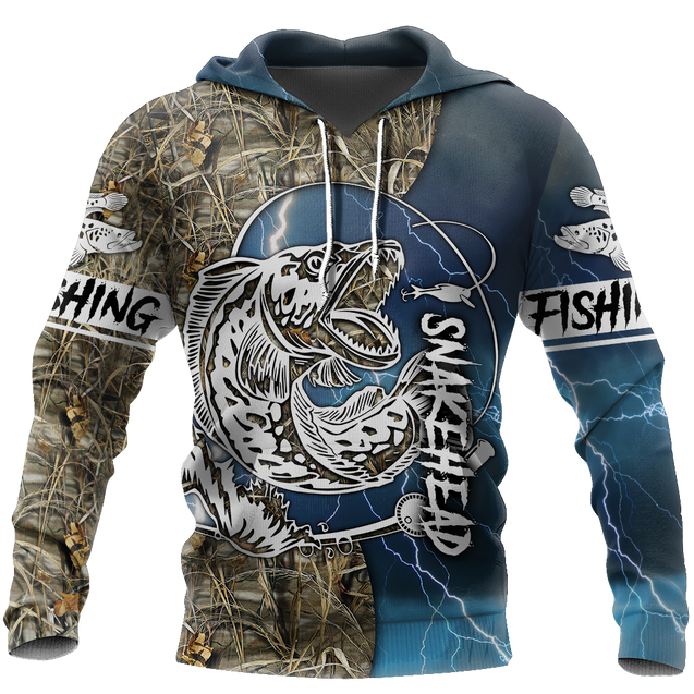 Snakehead Fishing Blue camo Women's Men's clothing TR161202 - Amaze Style™-Apparel