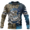 Snakehead Fishing Blue camo Women's Men's clothing TR161202 - Amaze Style™-Apparel