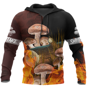 Beautiful Shiitake mushrooms 3D all over printing shirts for men and women TR0405201-Apparel-Huyencass-Hoodie-S-Vibe Cosy™