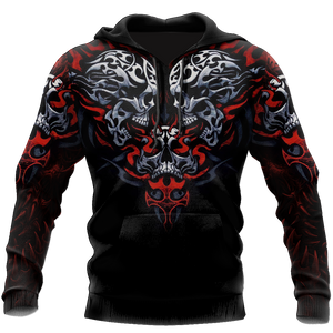 Awesome Confronting Skulls Hoodie For Men And Women MEI