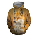 3D All Over Printed Fox Art Nature Paintings Shirts and Shorts-Apparel-HP Arts-Hoodie-S-Vibe Cosy™