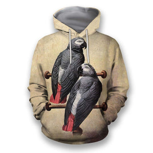 All Over Printed Parrots Shirts H395-Apparel-HbArts-Hoodies-S-Vibe Cosy™