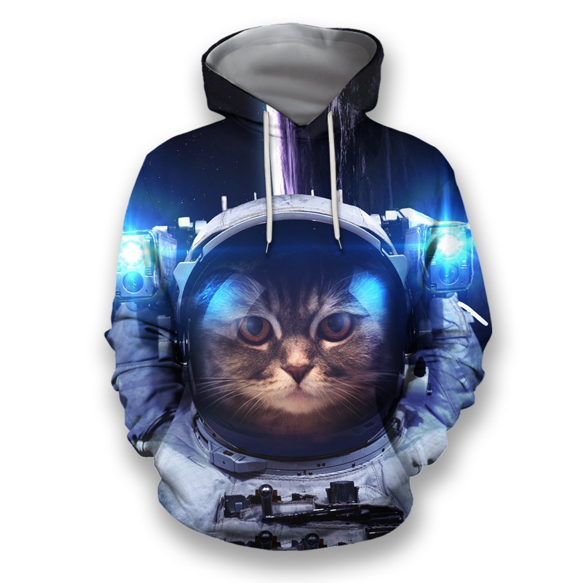 3D all over print space cat-Apparel-HbArts-Hoodies-S-Vibe Cosy™