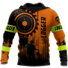 Logger Circle Saw Blade Man Orange Unisex Shirts TR0910203