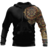 Mexico Aztec Sun Stone Tattoo-Apparel-HP Arts-Hoodie-S-Vibe Cosy™