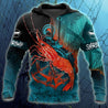 Shrimp on the helm 3D all over printing shirts for men and women TR110101 - Amaze Style™-Apparel