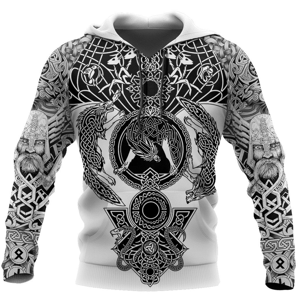 Viking Tattoo All-Over Print version 4.0-Apparel-HP Arts-Hoodie-S-Vibe Cosy™