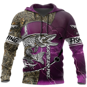 HC Northern Pike Fishing Shirts for Men and Women - Pink TR201101 - Amaze Style™-Apparel