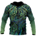 Maori hei matau paua shell 3d all over printed shirt and short for man and women-Apparel-PL8386-Zipped Hoodie-S-Vibe Cosy™