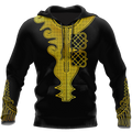 Black Panther African Classic Pattern 3D All Over Print Hoodie