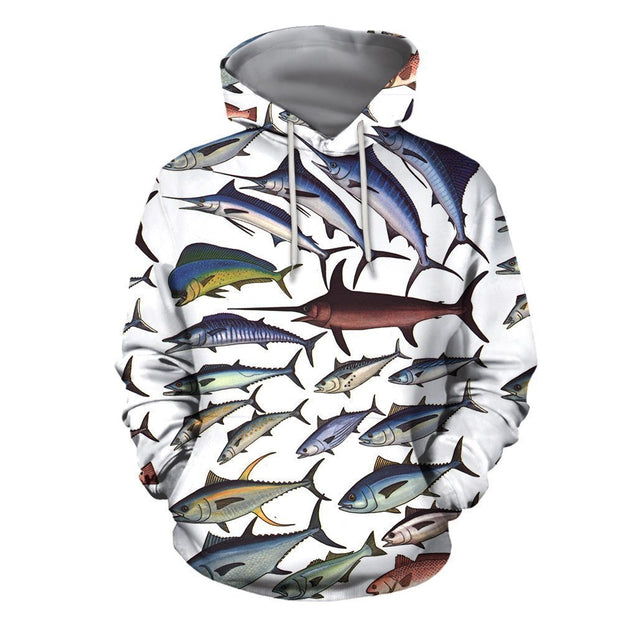 3D Printed Fish Clothes-Apparel-HP Arts-Hoodie-S-Vibe Cosy™