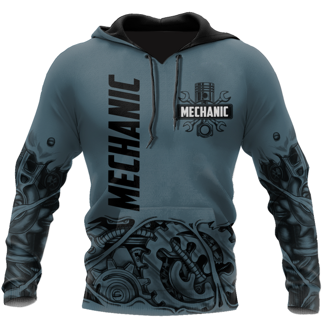 Mechanic 3D All Over Printed Hoodie For Men and Women TN16092002